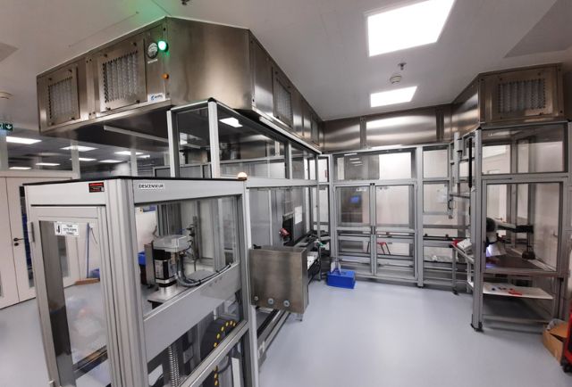 Plafond soufflant pour salle blanche